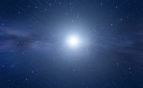 Die Dunkelheit der Nacht von Bethlehem, durchbrochen durch das Licht des Sterns