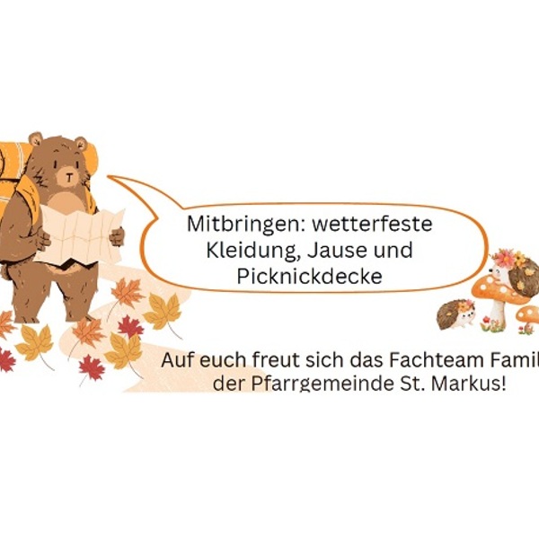 Bild von einem Bären mit Rucksack