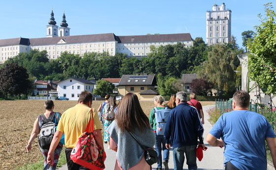 Auf dem Weg zum Stift Kremsmünster
