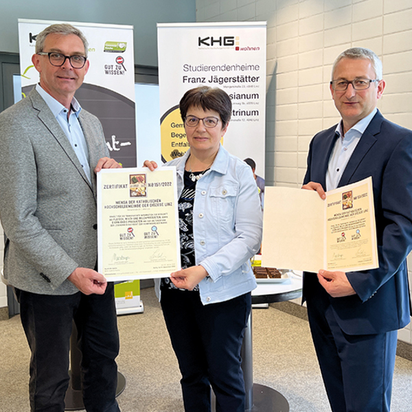 Gut zu wissen-Zertifikatsübergabe / KHG Linz Gut zu wissen-Zertifikatsübergabe