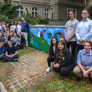 'FUNARTE macht Schule' Abschlussfest des Projektes der Katholischen Jungschar/Dreikönigsaktion mit der Stelzhammerschule / NMS 3 Linz. Schülerinnen und Schüler gestalteten ausgehend vom ProjektpartnerInnenbesuch von FUNARTE aus Nicaragua im Rahmen de