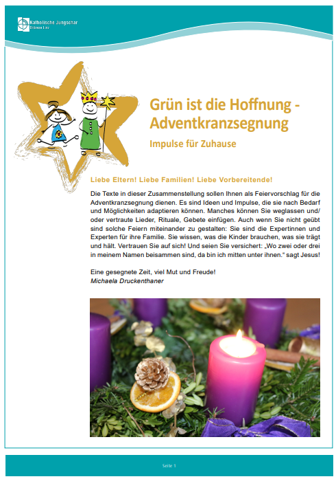 Grün ist die Hoffnung - Adventkranzsegnung